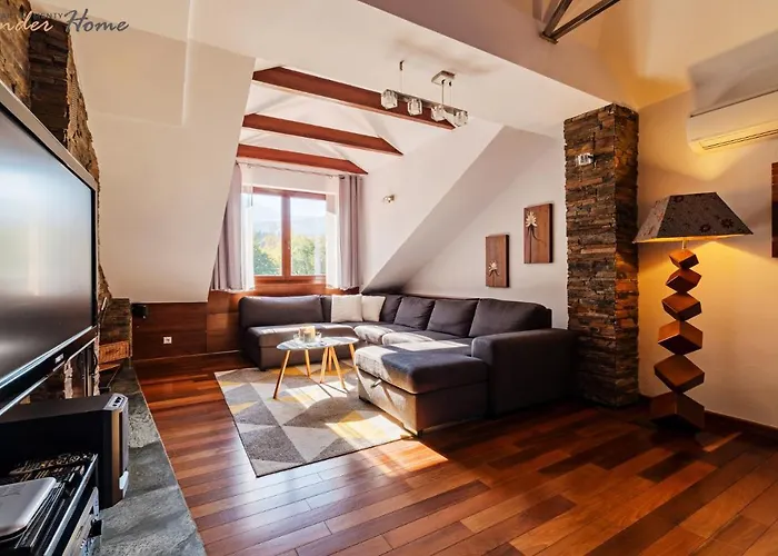 Wonder - Cud Malina Z Kominkiem, Klimatyzacja I Widokiem Na Karkonosze, Blisko Centrum, Stoku, Restauracji, Aquaparku Lägenhet